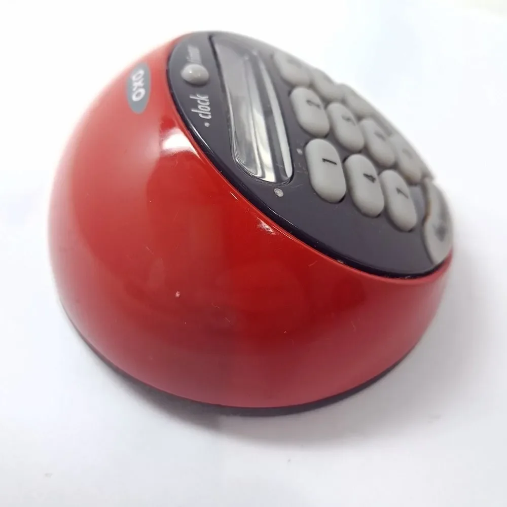 OXO soft works‎ Red Digital Timer kitchen egg alarm LCD Display Buttons WORKS